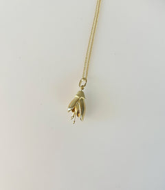 Sterling Silver Kowhai Flower Necklace