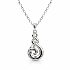 Sterling Silver Jewellery - Double Twist Koru