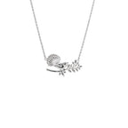 Sterling Silver Necklace - Garden Fantail (Graceful)