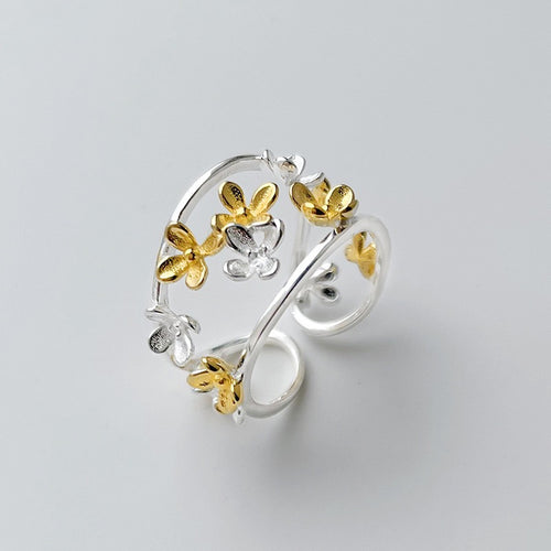 Sterling Silver Ring - Manuka Flowers