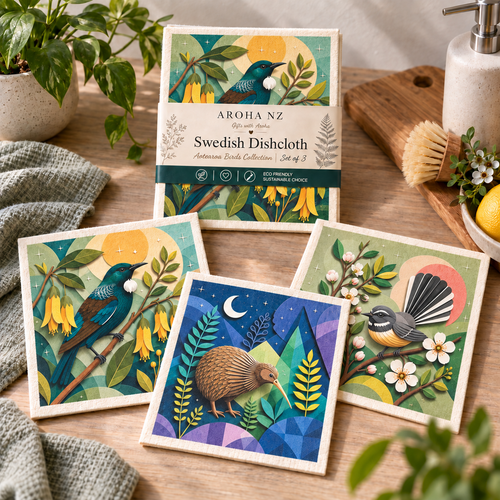 Swedish Dishcloth - Aotearoa Birds Set of 3
