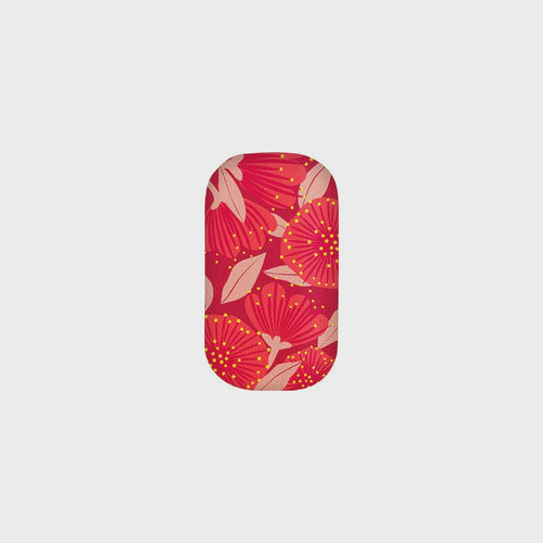 Bright Botanical Red Pohutukawa Trinket Box