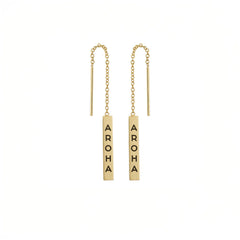Te Reo - Aroha (Love) Thread Earrings