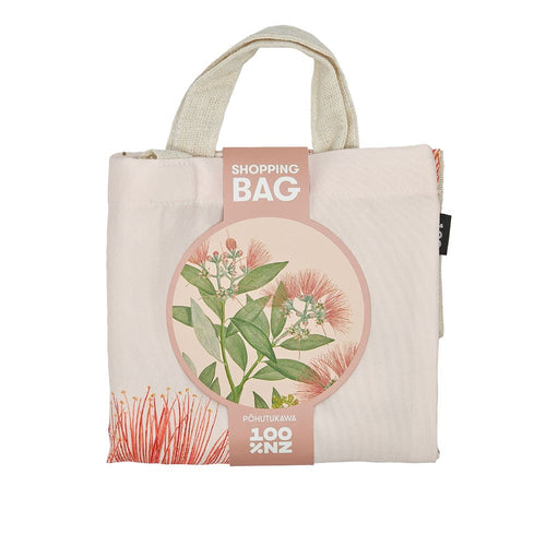 Vintage Botanical Pohutukawa Shopping Bag