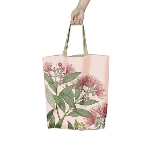 Vintage Botanical Pohutukawa Shopping Bag