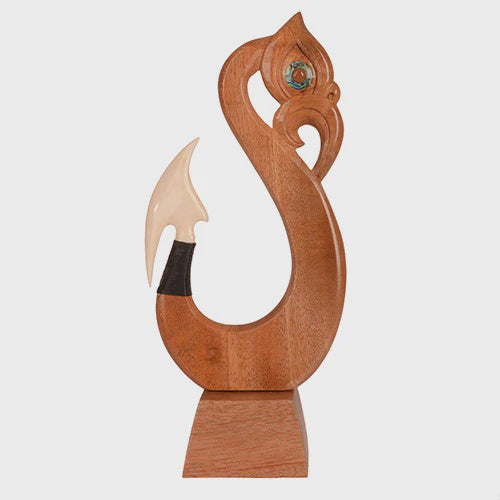 Wooden Manaia Hook on Stand