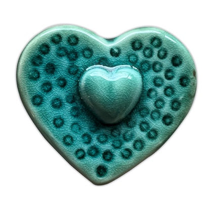 Ceramic Mini Heart - Spots