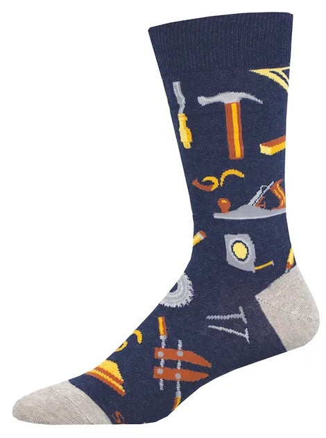 Men's Socks - Can You Fix It - Navy Heather