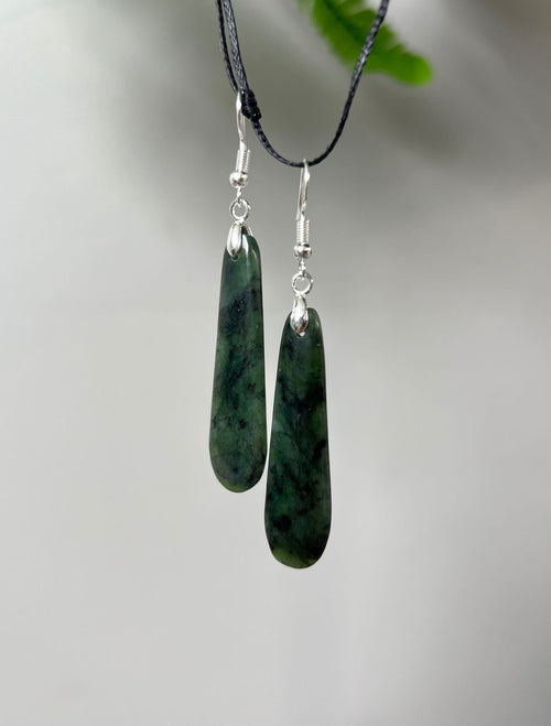 Greenstone / Pounamu Drop Earrings