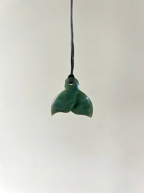 Greenstone Pendant Whale Tail