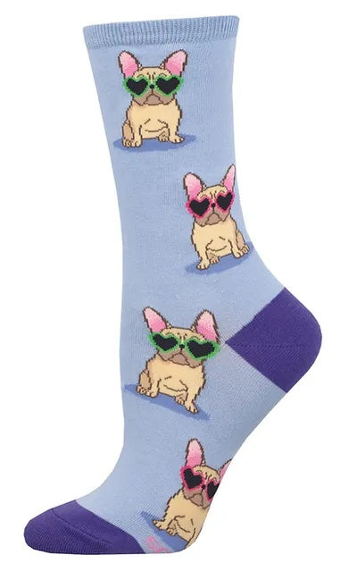 Women's Socks - Frenchie Fashion - Periwinkle