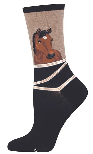 Women's Socks - Hey Neigh-Bor - Hemp Heather