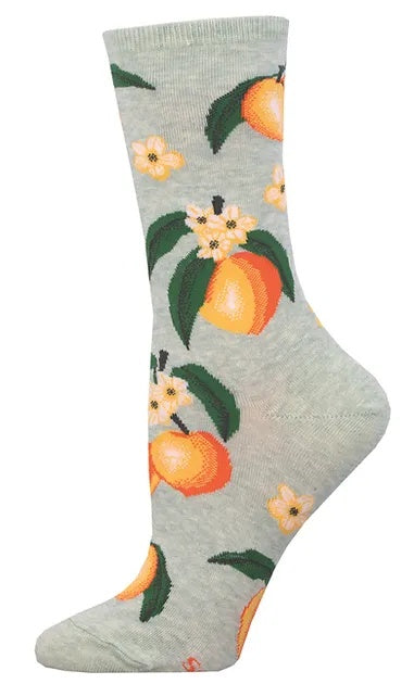 Women's Socks - Sweet Peach - Mint Heather