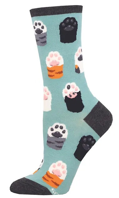 Women's Socks - Toe Beans/Paws - Blue