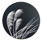 Jo Luping Design - Toetoe Ivory on Black - Placemat