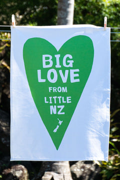 Cotton Tea Towel Big Love From Little NZ