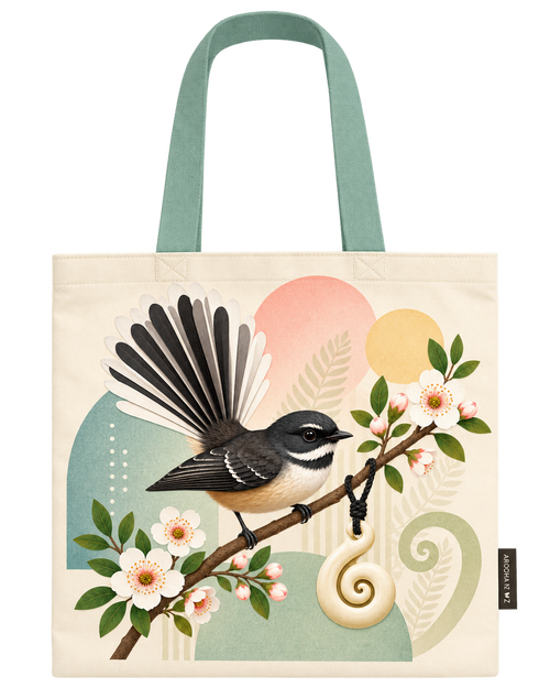Tote Bag - The Joyful Pīwakawaka