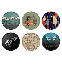 Wild Kiwi Coaster Set 6