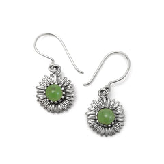 Nick Von K - Pounamu Daisy earrings