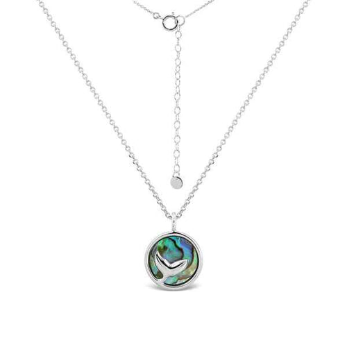 Sterling Silver Necklace - Paua Whale