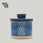 Ceramic Butter Bell ( Navy motif)