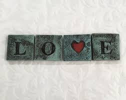 Whanau Block Ceramic Tiles x7 - Duck Egg Blue