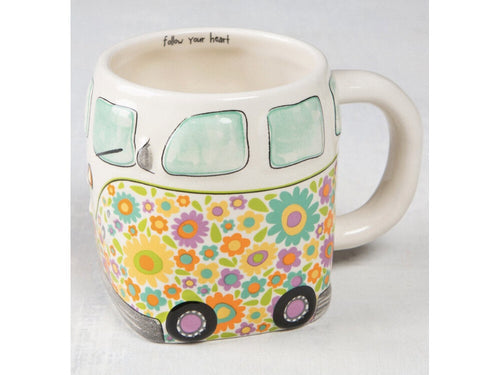 Ceramic Folk Mug - Follow Heart