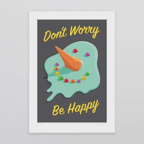 A4 Art Print - Be Happy