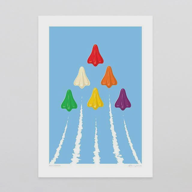 Art Print - Red Leader – gecko in the village