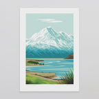 A4 Art Print - Aoraki Mount Cook