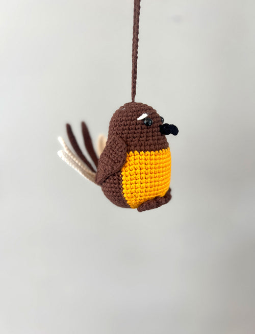 Handmade Crochet NZ Birds Hanging Decoration