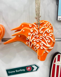Hanging Kiwi with Koru Pattern- Small