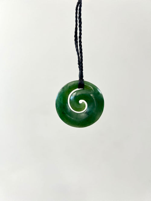 Greenstone / Pounamu Koru Matt 30mm-40mm