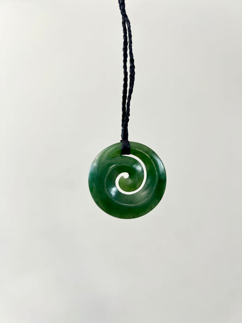 Greenstone / Pounamu Koru Matt 30mm-40mm