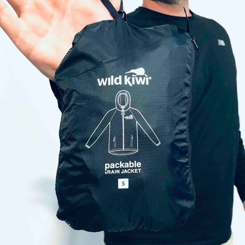 Mens Packable Rain Jacket - Wild Kiwi