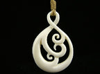 Premier Twist and Koru Bone Carving Pendant