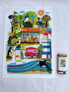 Tea Towel - Summer Beach