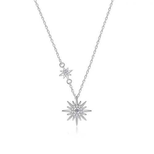 Sterling Silver Necklace - Starburst