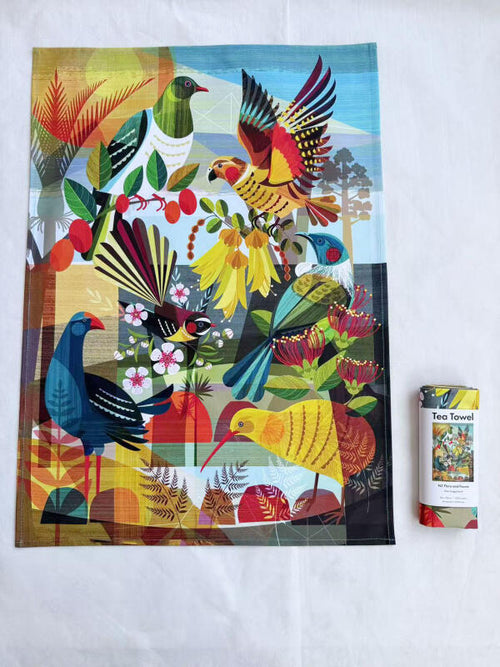 Tea Towel - NZ Flora and Fauna