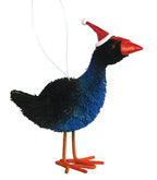 Pukeko with Santa Hat Decoration