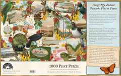 1000 Piece Puzzle - Birds & Postcard