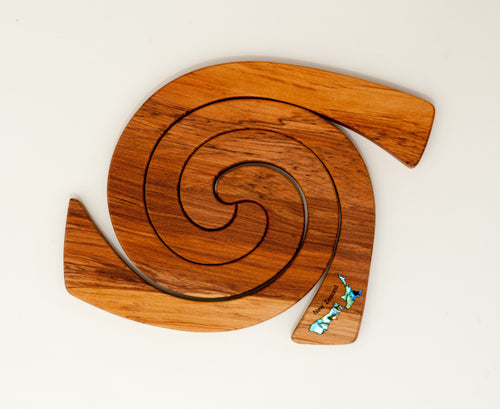 Rimu 3 in 1 Tablemat With Paua Inlay