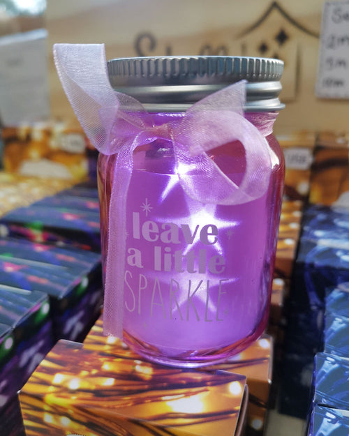Mini Message Sparkle Jars -Leave Sparkle