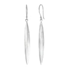 Sterling Silver Earrings - Flax Leaf Drop