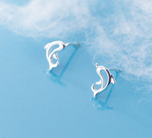 Sterling Silver Earrings - Little Dolphin