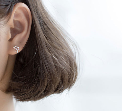 Sterling Silver Earrings - Little Dolphin