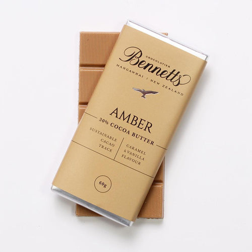 Amber Chocolate Bar Bennetts Chocolate