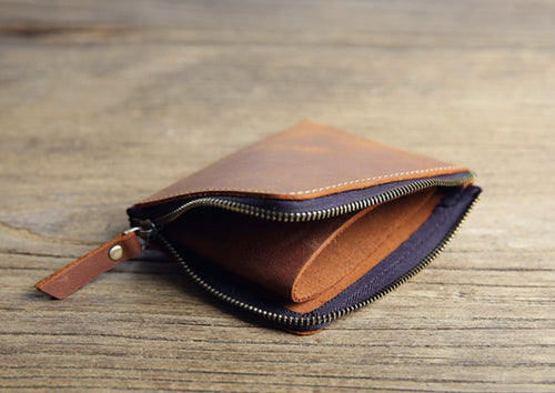 Leather Card Coin Purse
