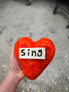 Ceramic Small Heart - Sing