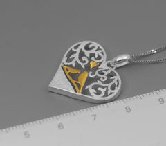 Sterling Silver Necklace - Bird Love